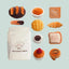 Nocciola 10 - Pack Crinkle & Squeaky Bread Dog Toys with Treat Bag - Talis Us