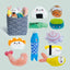 Nocciola 10 - Piece Sushi Plush Squeaky Dog Toy Set with Bag - Talis Us