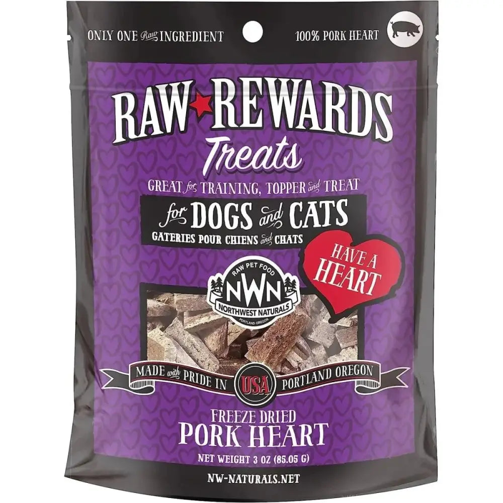 Northwest Naturals Pork Heart Freeze - Dried Treats for Dogs and Cats - Talis Us
