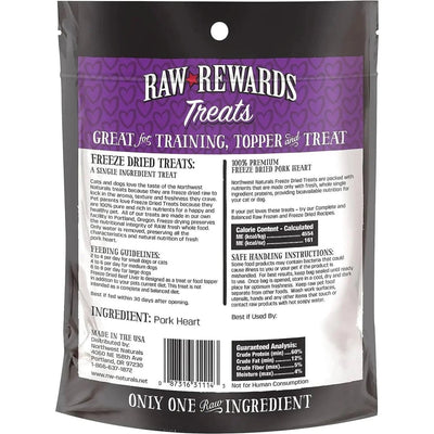 Northwest Naturals Pork Heart Freeze - Dried Treats for Dogs and Cats - Talis Us
