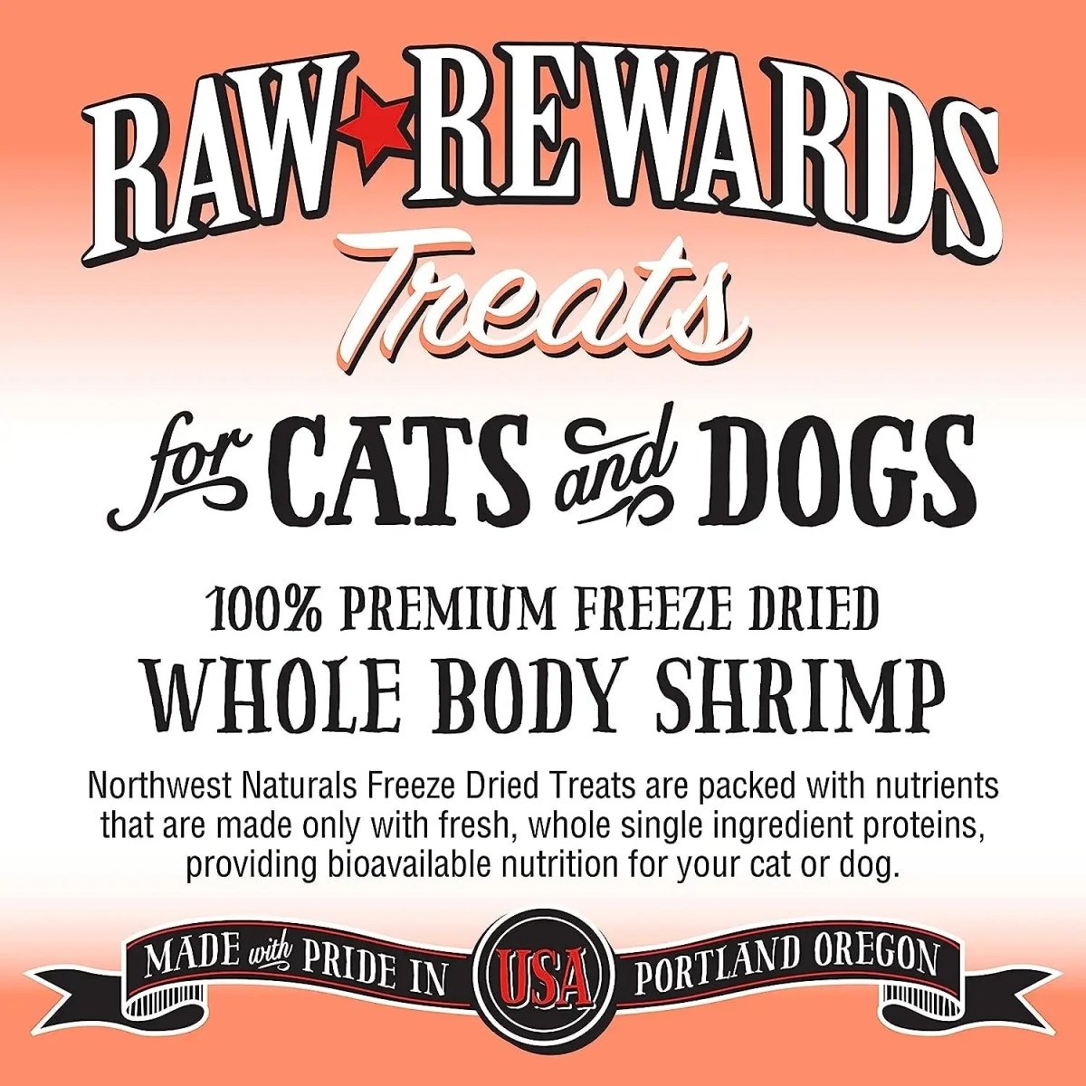 Northwest Naturals Shrimp Freeze - Dried Treats for Dogs and Cats 1oz - Talis Us