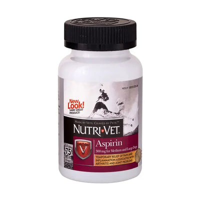 Nutri - Vet K9 Aspirin Liver Chewables Medium/Large Dog 75 ct - Talis Us