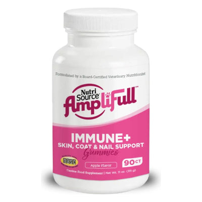 NutriSource AmpliFull Immune & Skin Coat & Nail Gummies Dog Supplelment 90 ct - Talis Us