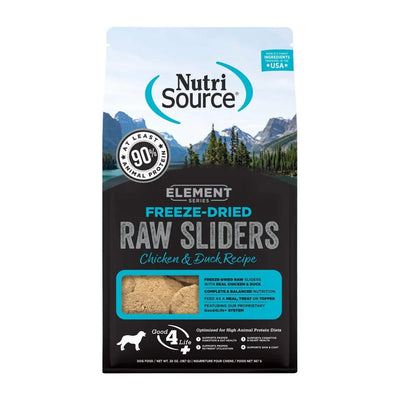 NutriSource Element Freeze Dried Raw Sliders Dry Dog Food 20 oz - Talis Us