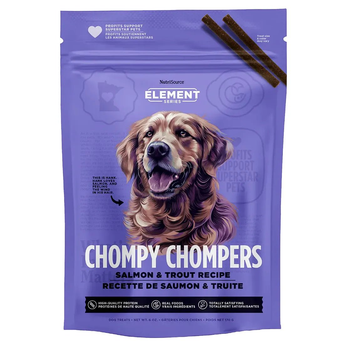 NutriSource Element Series Chompy Chompers Dog Treats 6 oz - Talis Us