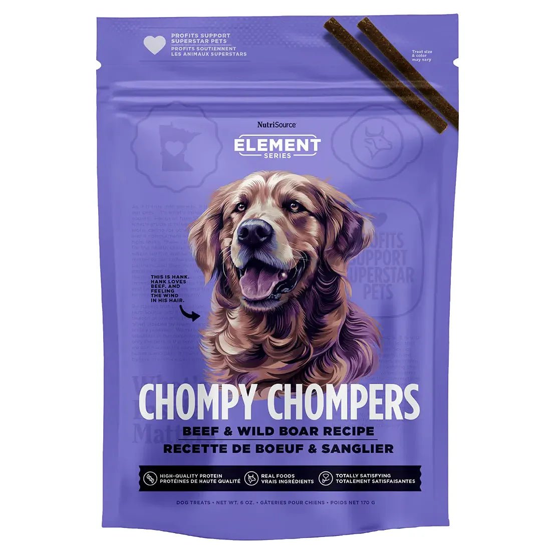 NutriSource Element Series Chompy Chompers Dog Treats 6 oz - Talis Us
