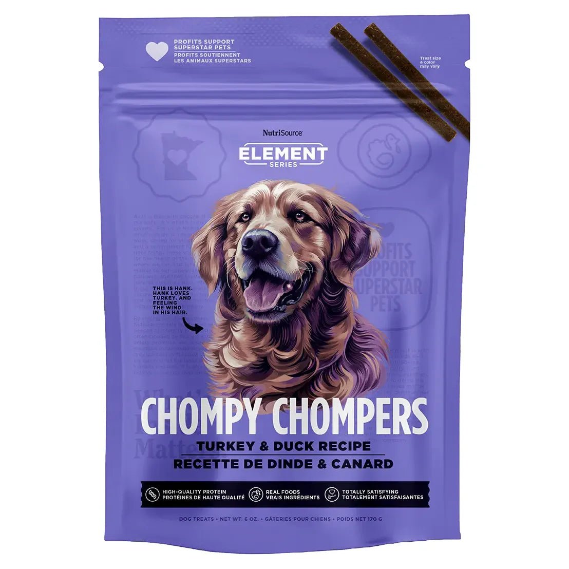 NutriSource Element Series Chompy Chompers Dog Treats 6 oz - Talis Us