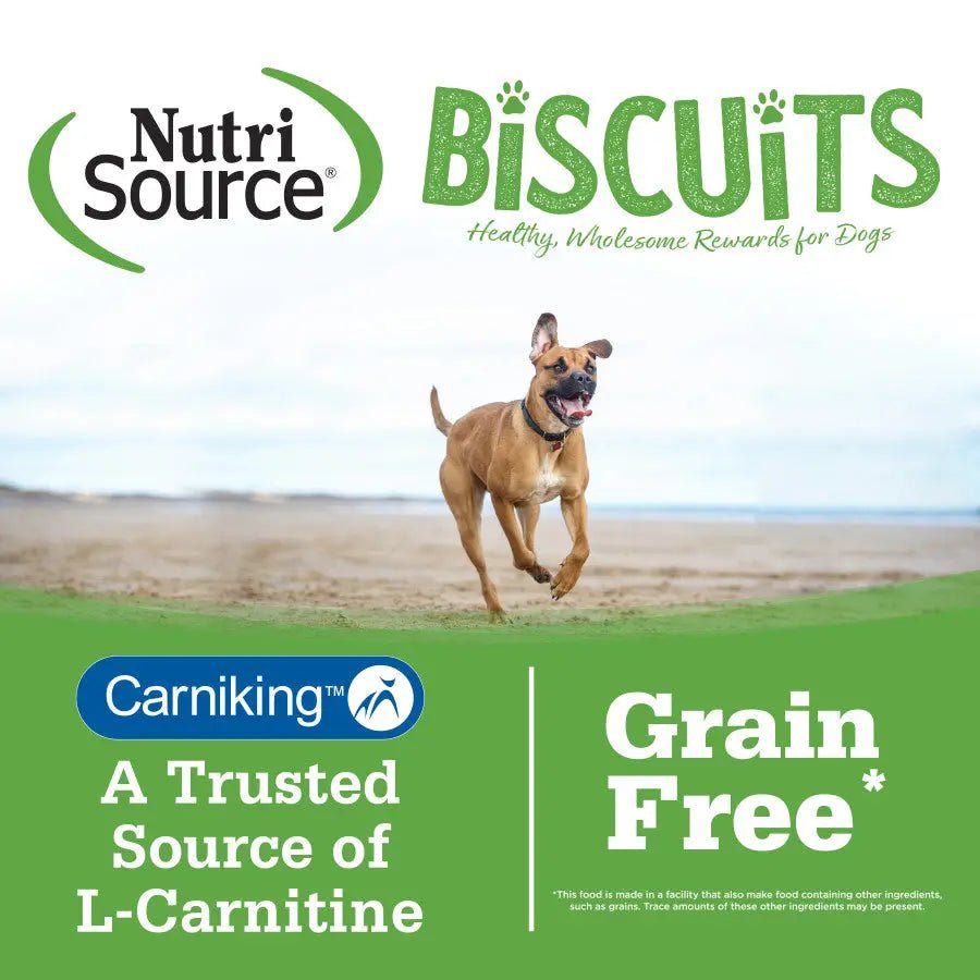 NutriSource Grain Free Biscuits Dog Treats 14 oz - Talis Us