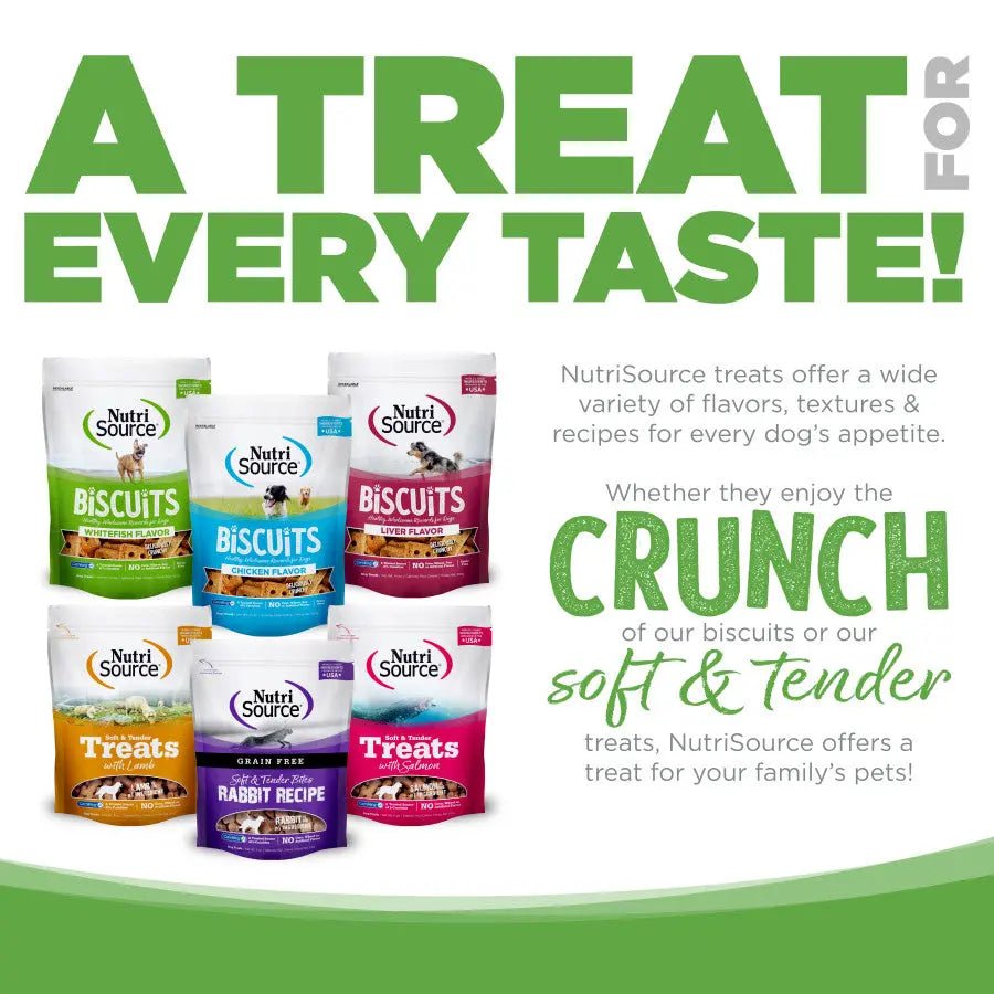 NutriSource Grain Free Biscuits Dog Treats 14 oz - Talis Us