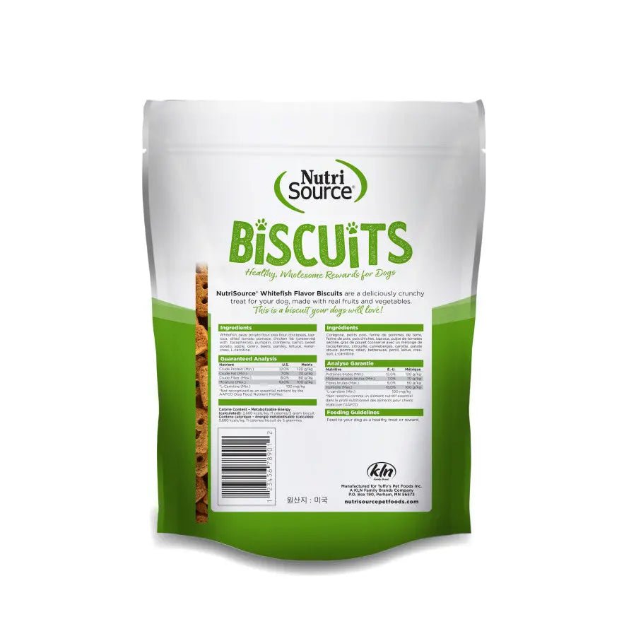 NutriSource Grain Free Biscuits Dog Treats 14 oz - Talis Us