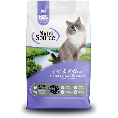 NutriSource Grain Free Chicken & Salmon Select Cat & Kitten Dry Cat Food - Talis Us