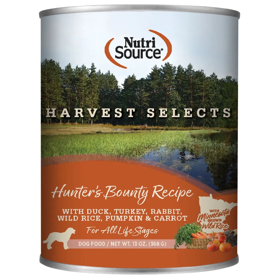 NutriSource Harvest Selects Canned Dog Food 12ea/13 oz - Talis Us