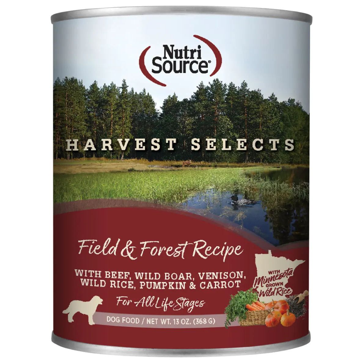 NutriSource Harvest Selects Canned Dog Food 12ea/13 oz - Talis Us