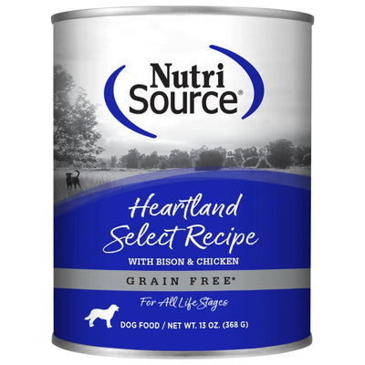 NutriSource Select Recipe Grain Free Canned Dog Food 12ea/13 oz - Talis Us