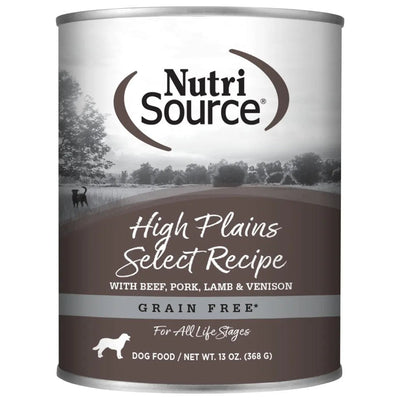 NutriSource Select Recipe Grain Free Canned Dog Food 12ea/13 oz - Talis Us