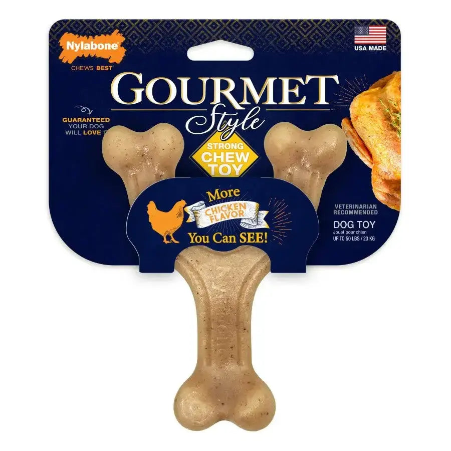Nylabone Gourmet Style Strong Chew Wishbone Dog Toy Wishbone, Nylabone