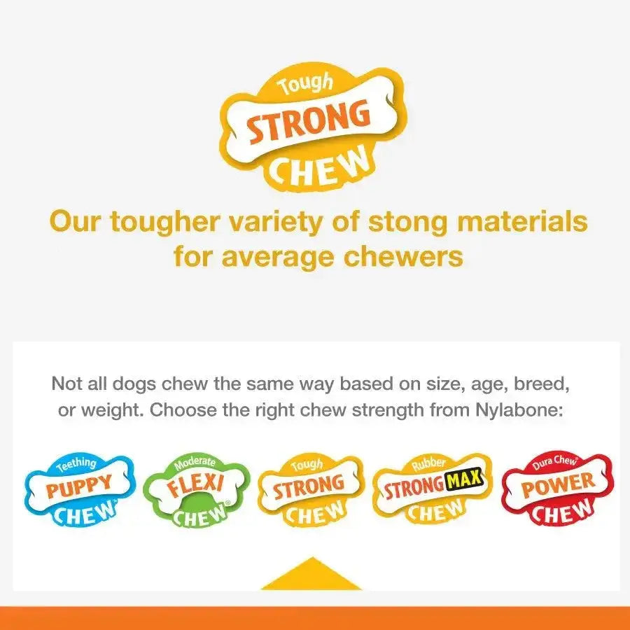 Nylabone Strong Chew Marshmallow Stick Dog Toy - Talis Us