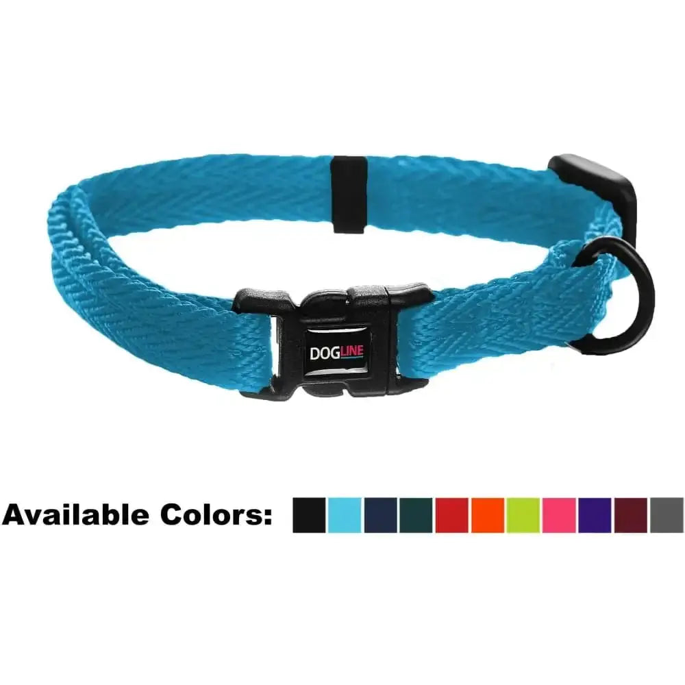 Nylon Flat Dog Collar Adjustable Pet Collars for Puppy Small Medium Large Dogs Dogline