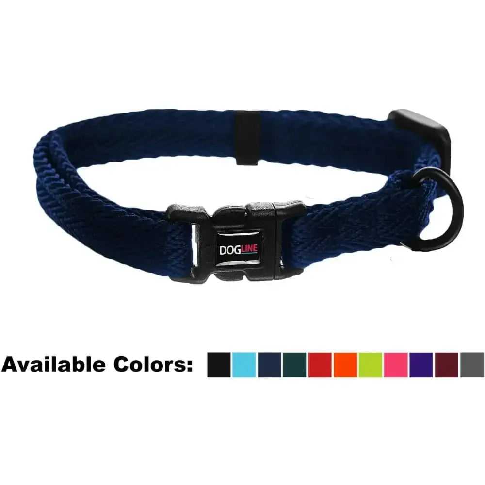 Nylon Flat Dog Collar Adjustable Pet Collars for Puppy Small Medium Large Dogs Dogline