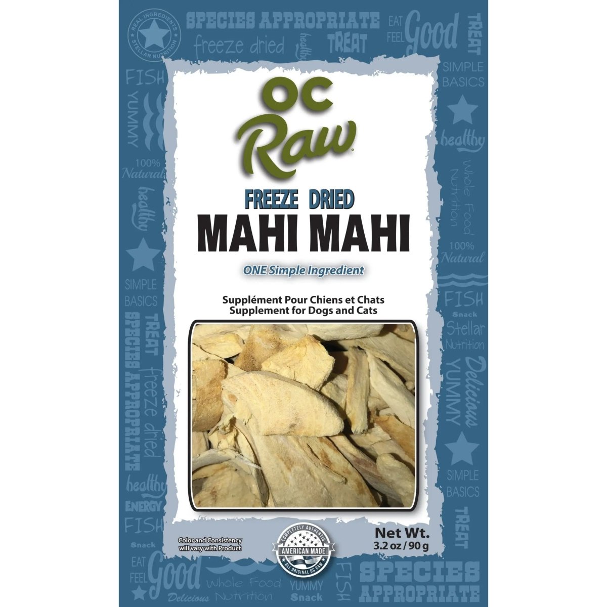 OC Raw Mahi Mahi Freeze Dried Dog Treats 3.2oz - Talis Us