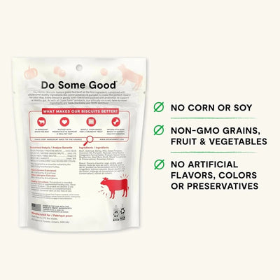 Open Farm Better Biscuits Grass Fed Beef & Oatmeal Oven Baked Dog Treats 8 oz - Talis Us