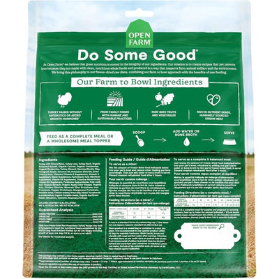 Open Farm Certified Humane Freeze Dried Raw Turkey Recipe for Dogs - Talis Us