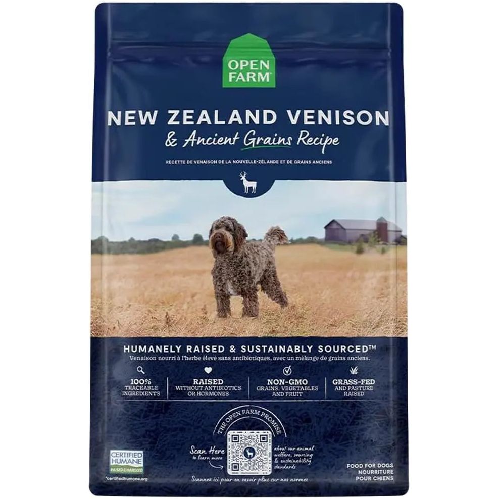 Open Farm New Zealand Venison and Ancient Grains Dry Dog Food - Talis Us