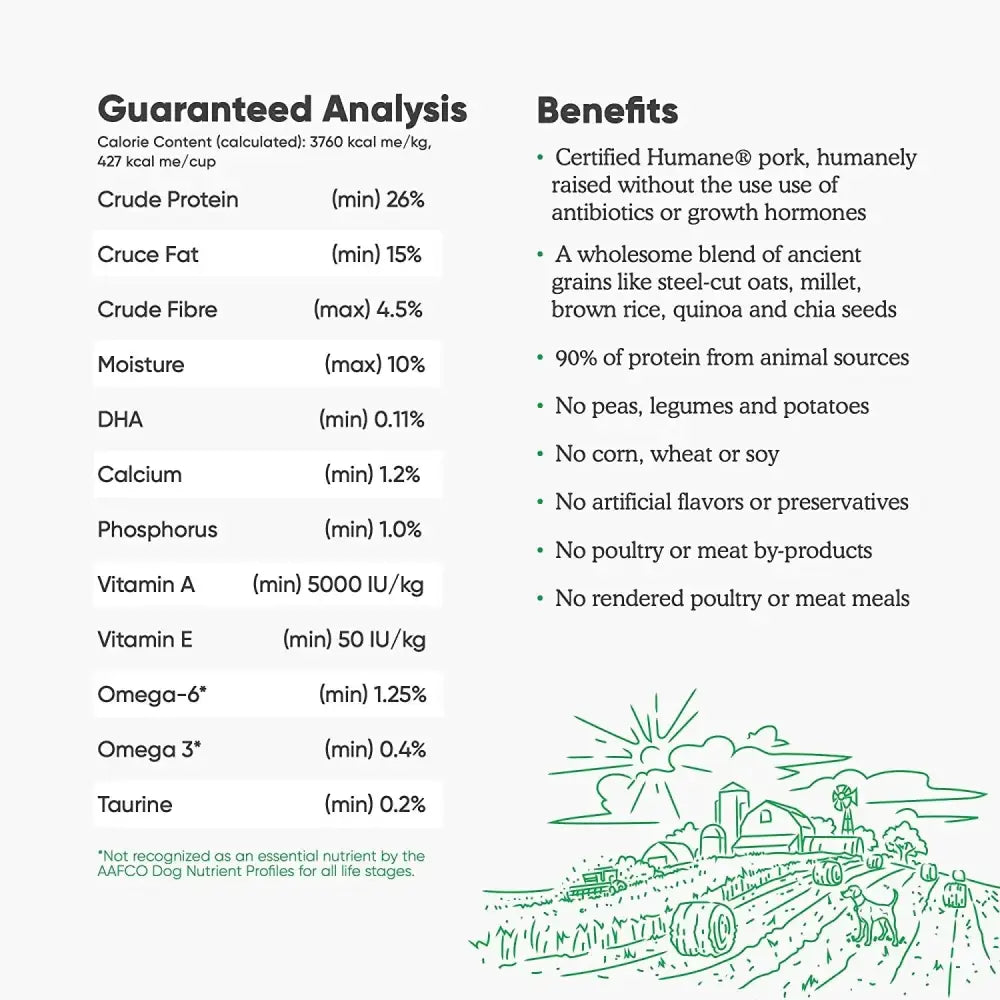 Open Farm® Farmer's Table Pork & Ancient Grains Dry Dog Food Open Farm