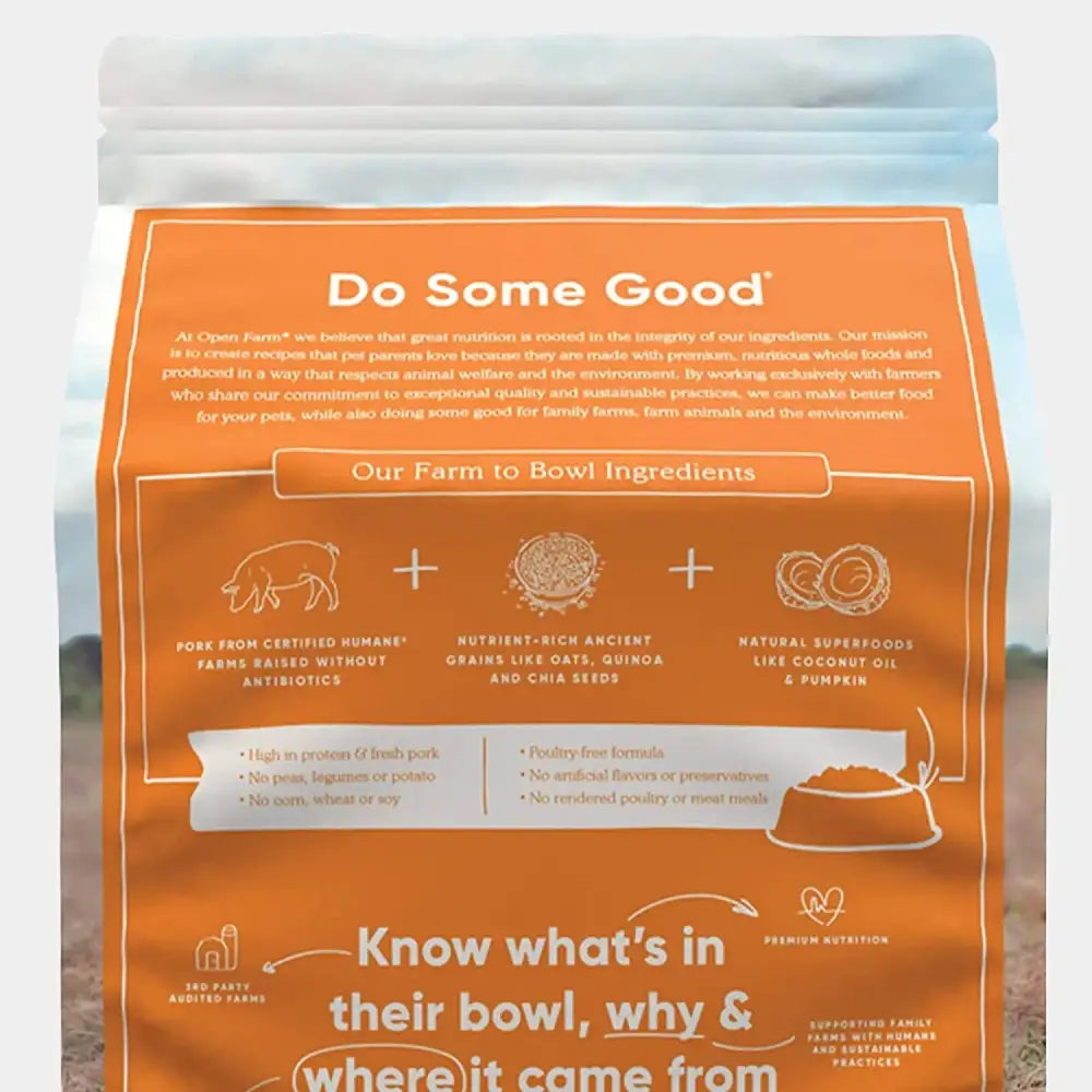 Open Farm® Farmer's Table Pork & Ancient Grains Dry Dog Food Open Farm