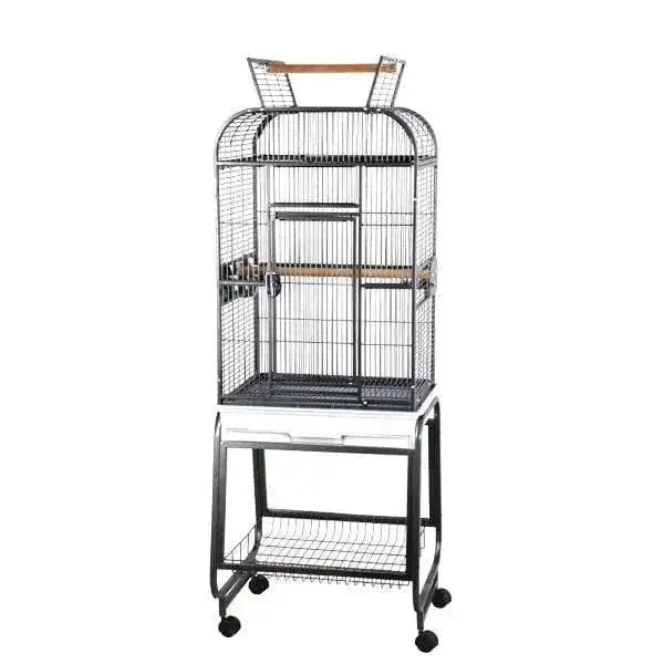Open Flat Top with Plastic Base Bird Cage 22"x17"x66" A&E Cage Company