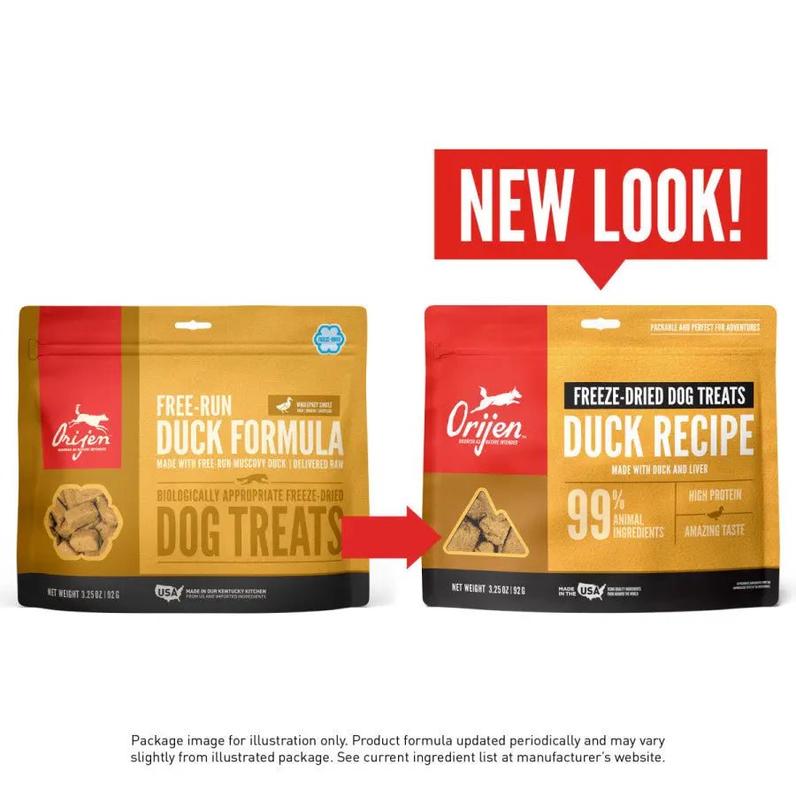 ORIJEN Free - Run Duck Grain - Free Freeze - Dried Dog Treats 3.25 oz - Talis Us