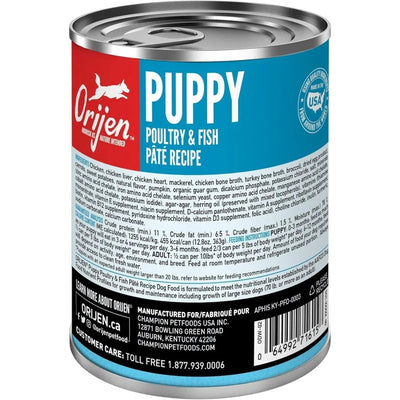 ORIJEN Puppy Recipe Poultry & Fish Pate Grain - Free Wet Dog Food - Talis Us