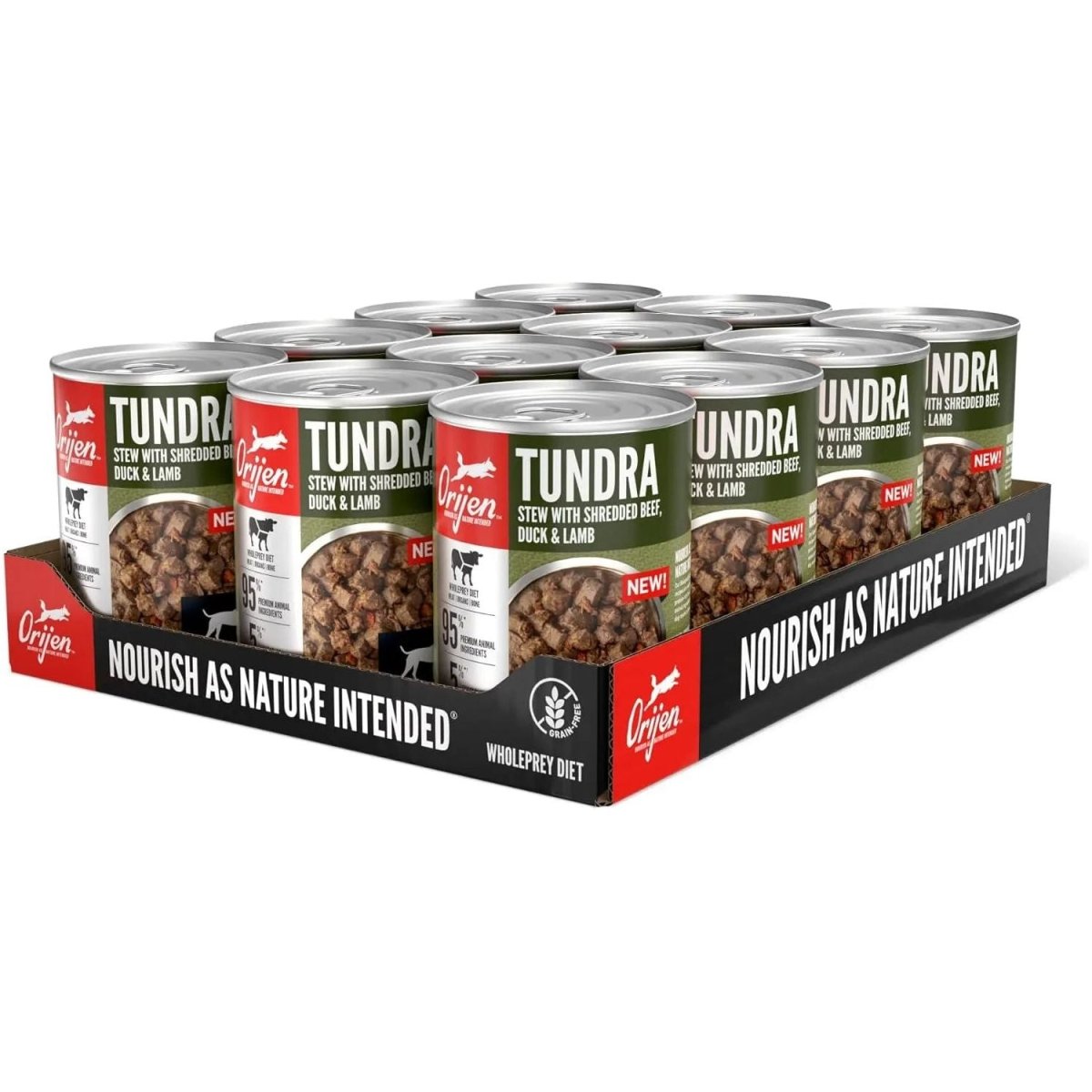 ORIJEN Real Meat Shreds Tundra Stew Grain - Free Wet Dog Food - Talis Us