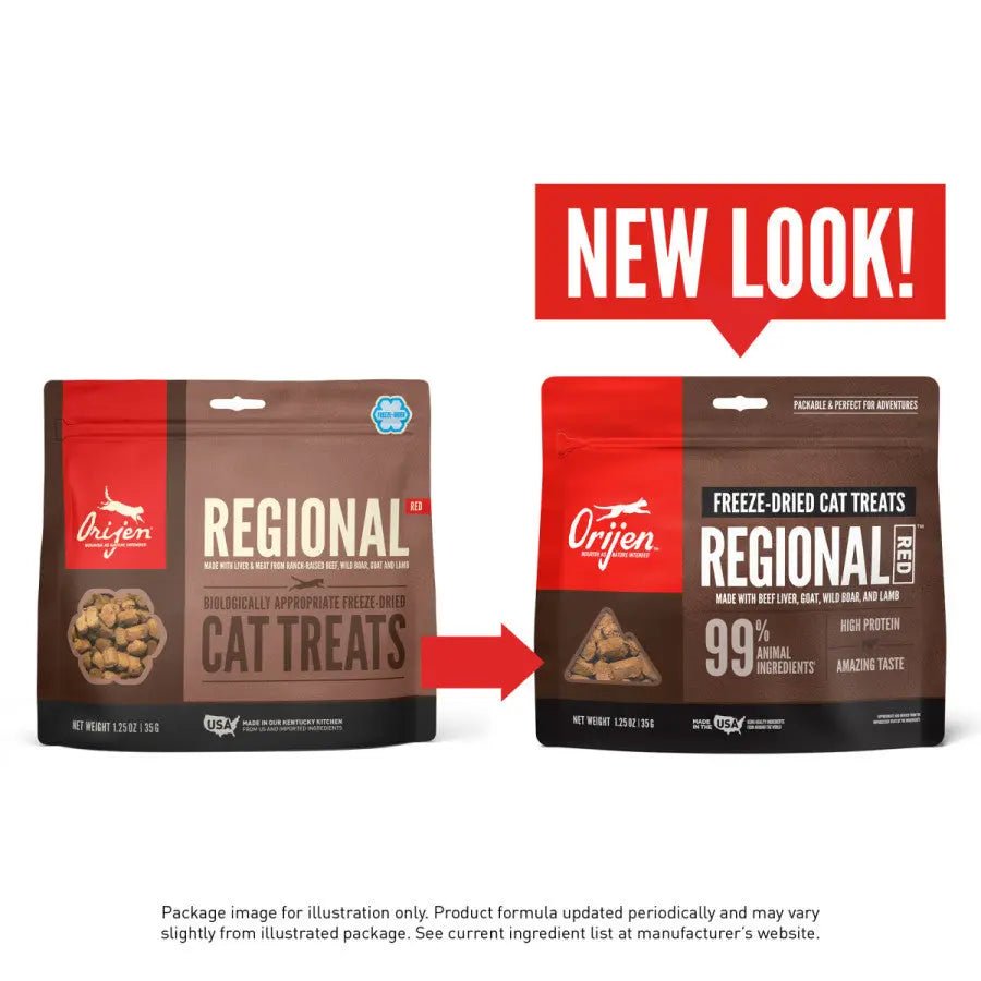ORIJEN Regional Red Grain - Free Freeze - Dried Cat Treats 1.25 oz - Talis Us