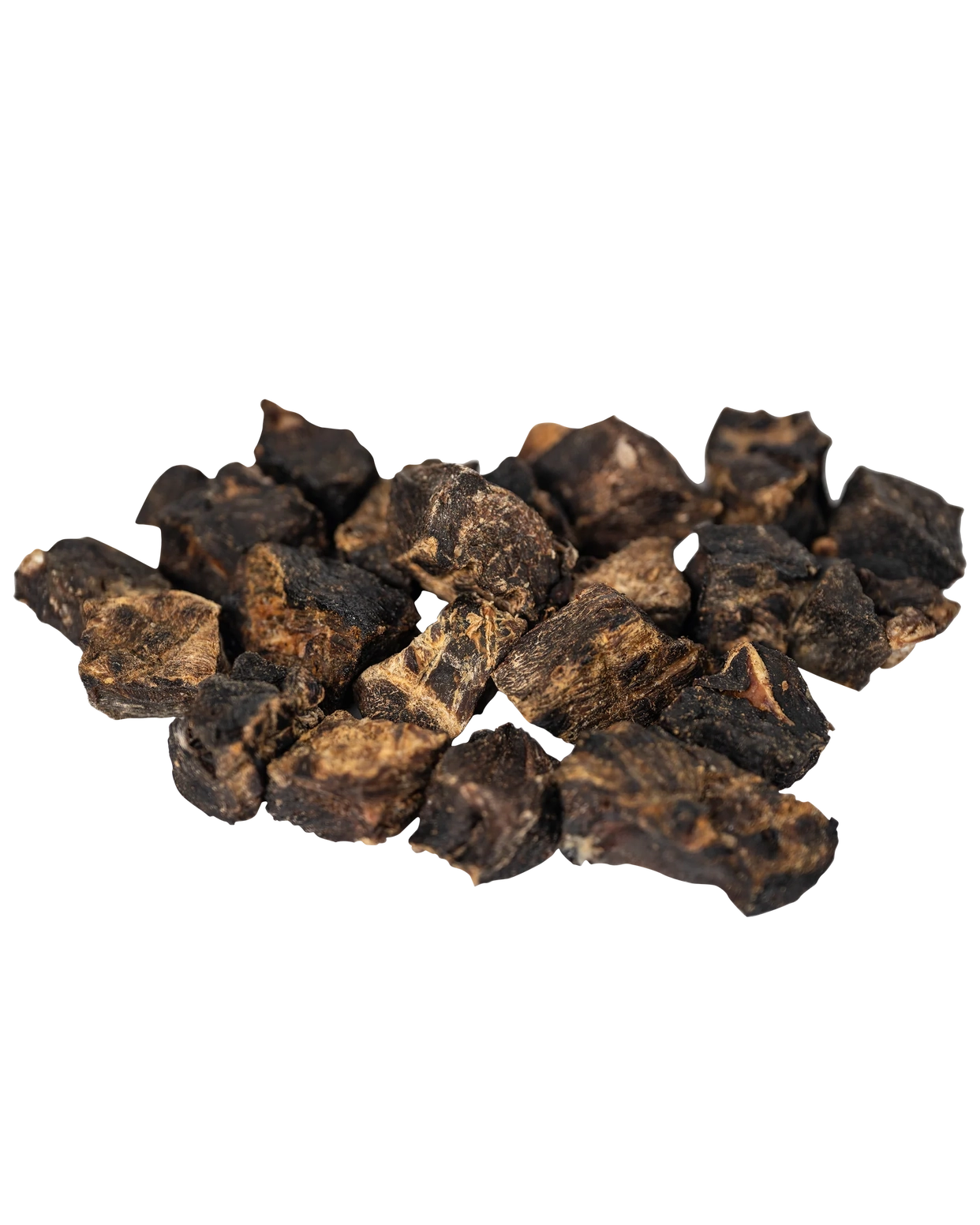 Single ingredient kangaroo bites for dogs from Outback Bones in natural pieces