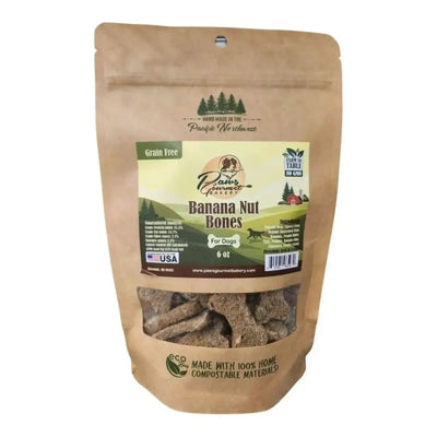 Paws Gourmet Bakery Grain Free Banana Nut Bones Dog Treats - Talis Us