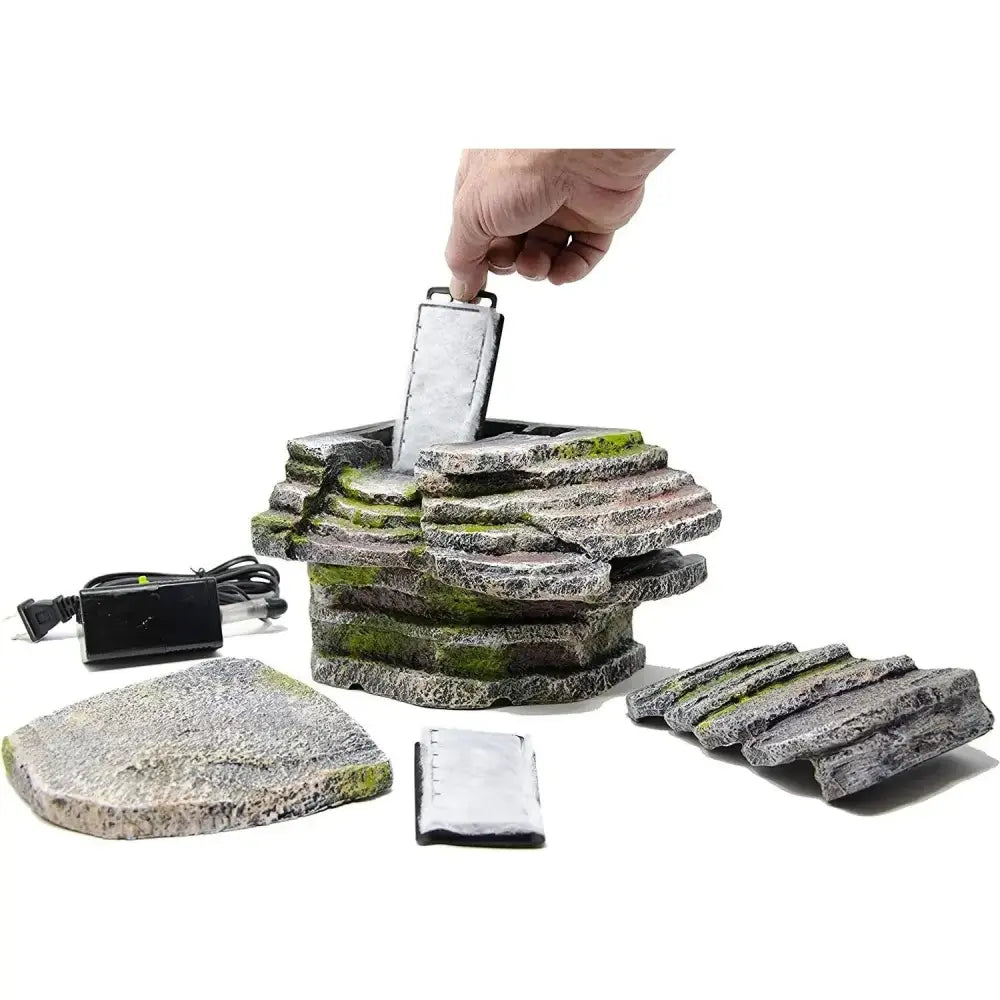 Penn-Plax Reptology Crystal-Falls Tiered Water Filtration System for Vivarium & Terrarium Penn-Plax