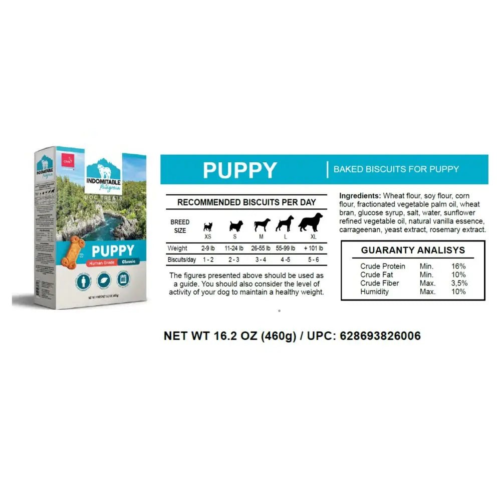 Pet Treatery Indomitable Puppy Grain Free Everyday Biscuits for Dogs 16.2 oz./460 gm - Talis Us