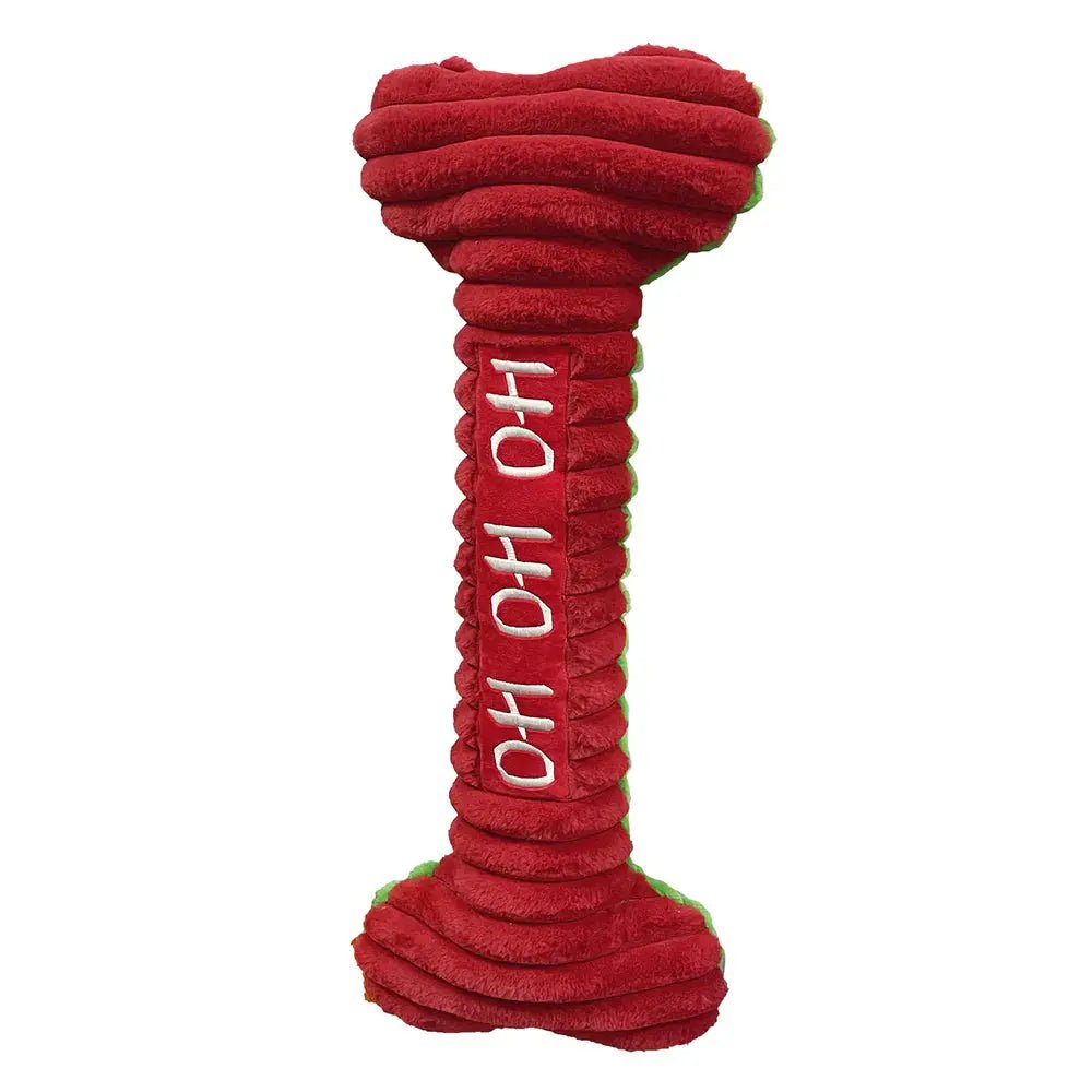 PetLou Christmas HO HO HO Bone Holiday Dog Toys 28" - Talis Us