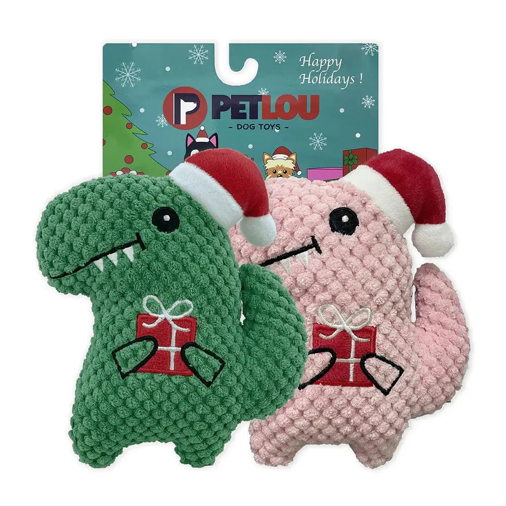 PetLou Christmas Twin Pack Holiday Dog Toys 6" - Talis Us