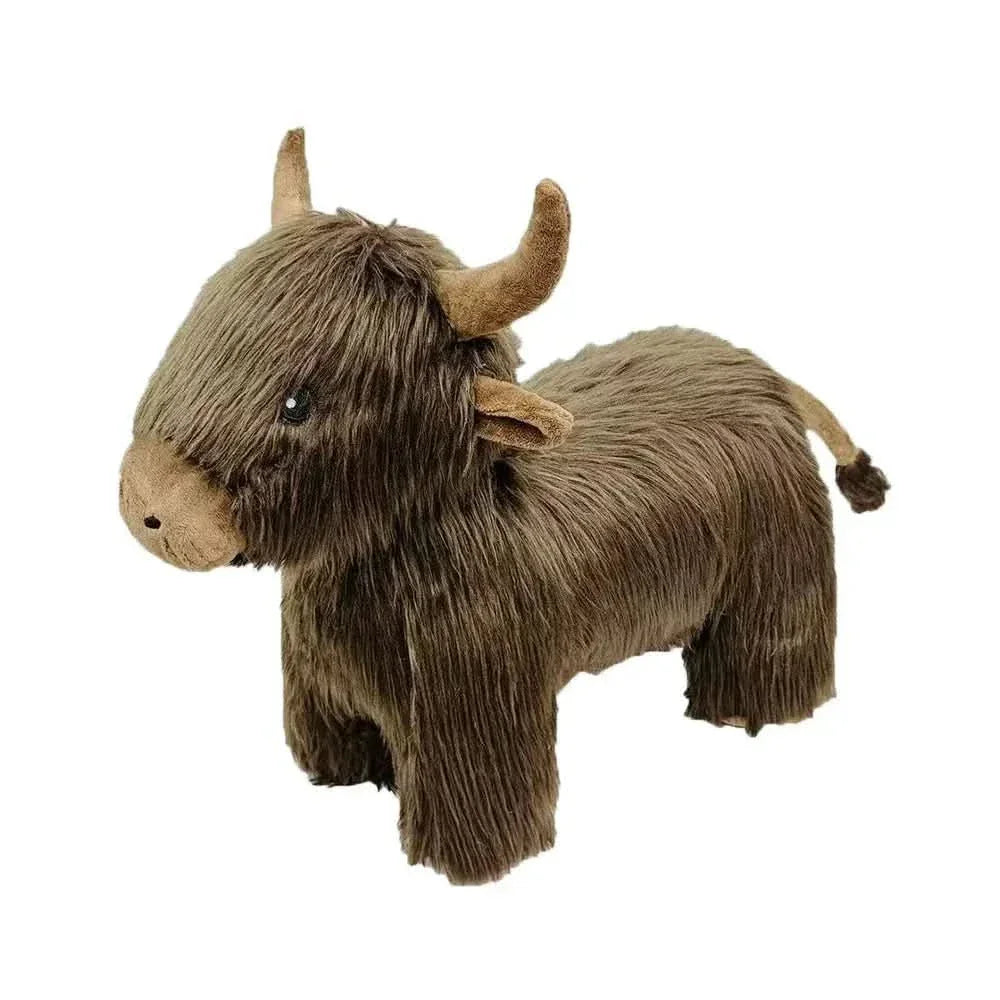 Petlou Plush Highland Cow Squeaky Dog Toy 16" - Talis Us