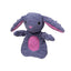 Petlou Pocket Dotty Friends dog toy in purple with soft fabric and long ears for playful pups