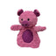 Petlou Pocket Dotty Friends dog toy in pink pig design made from soft, textured fabric