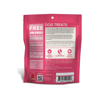 Plato Duck Jerky with Cherry Dog Treats - Talis Us