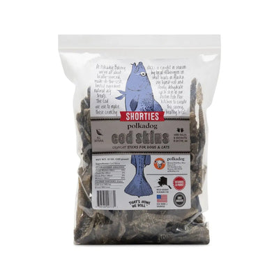 Polkadog Cod Skins Shorties Crunchy Dog and Cat Treats - Talis Us