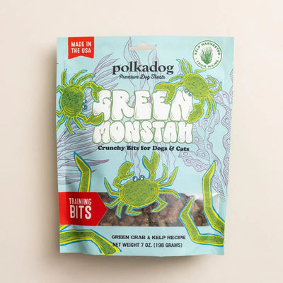 Polkadog Green Monstah Training Bits Crunchy Dog and Cat Treats - Talis Us