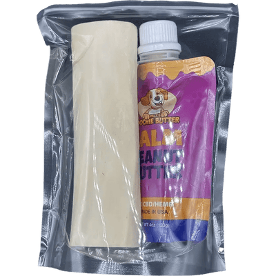 Poochie Butter Calm Pb Squeeze Pack & Marrow Bone Dog Treats - Talis Us