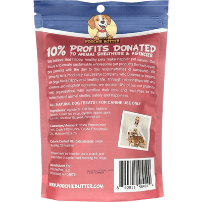 Poochie Butter Pork & Apple Soft Chewy Dog Treats 8oz - Talis Us