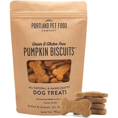 Portland Pet Food Company Pumpkin Biscuits Grain - Free & Gluten - Free Dog Treats 5oz - Talis Us