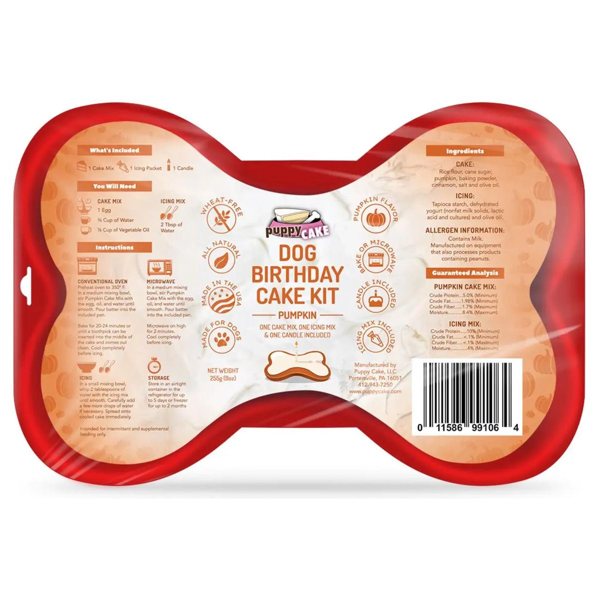 Puppy Cake Dog Birthday Cake Kit 9oz - Talis Us